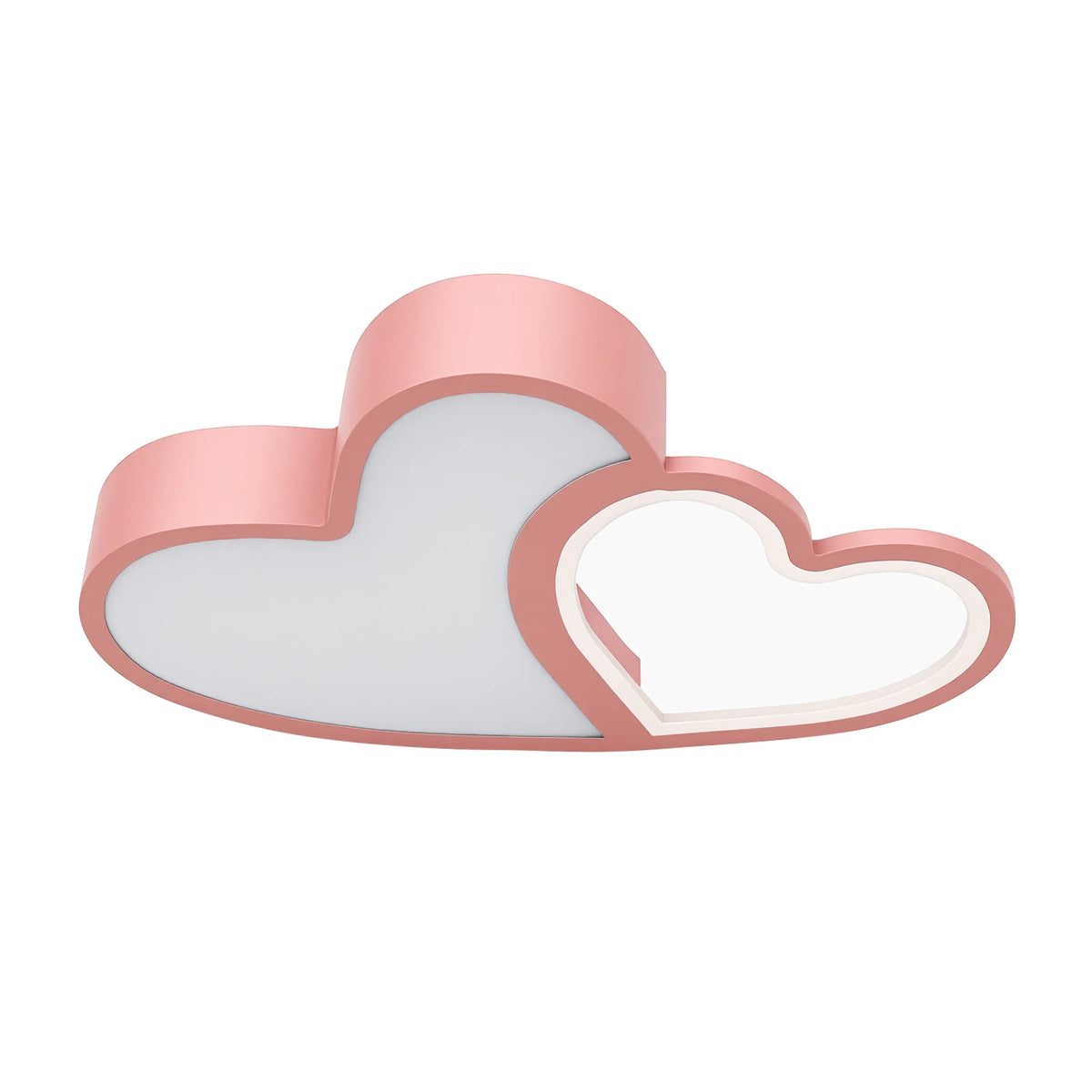 LED Ceiling Light Heart Shaped Flush Mount Lamp Acrylic Ceiling Lamp Dimmable Chandelier W/Remote 220V/110V for Children's Room
