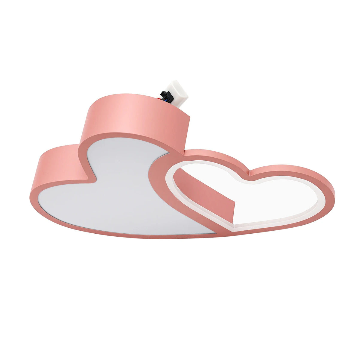 LED Ceiling Light Heart Shaped Flush Mount Lamp Acrylic Ceiling Lamp Dimmable Chandelier W/Remote 220V/110V for Children's Room