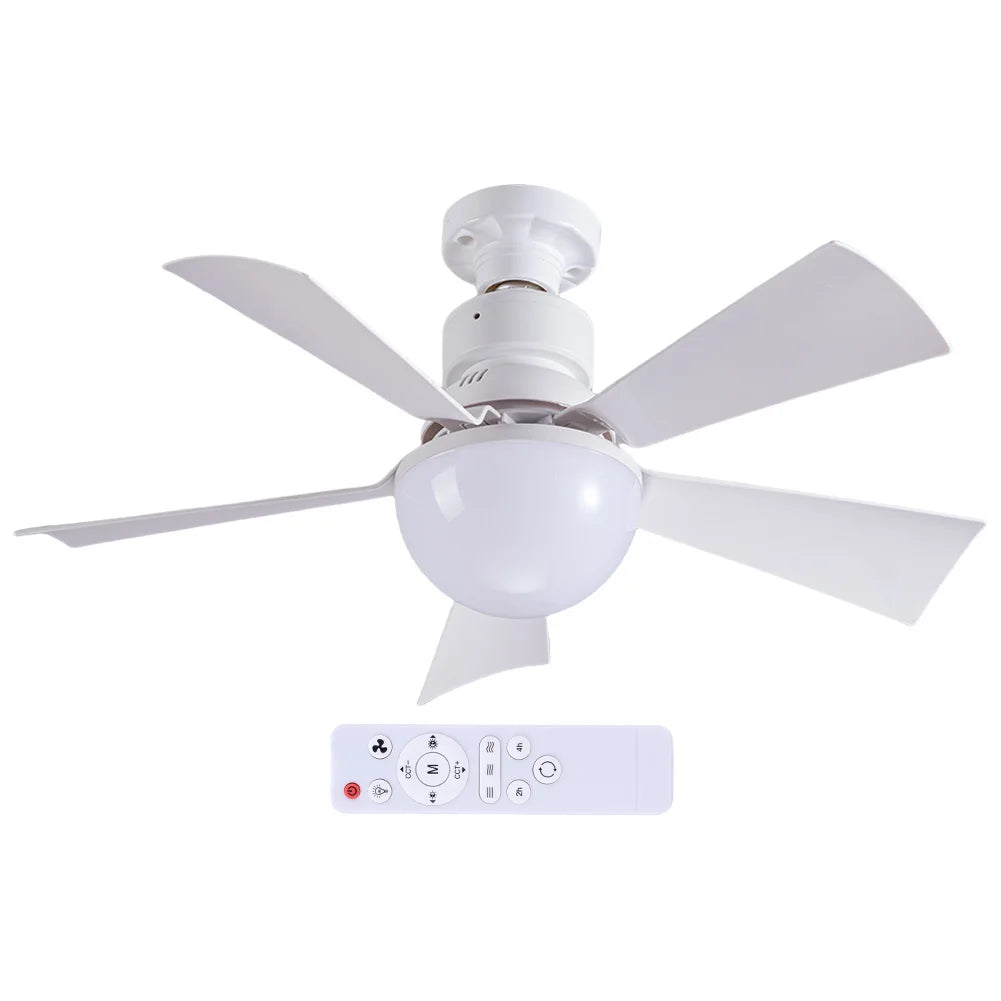 30W Ceiling Fans Lamp with Remote Control Decorative Ceiling Fanlight 3 Speeds Adjustable Chandelier Fan Lamp for Home Bedroom